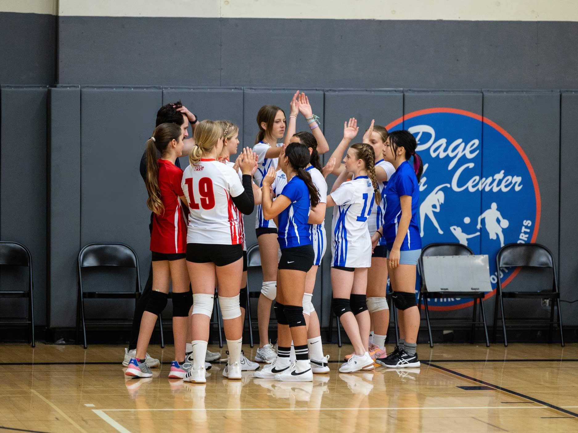 Page Youth Center volleyball girls